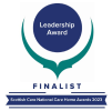 Scottish Care logo with 'finalist' 