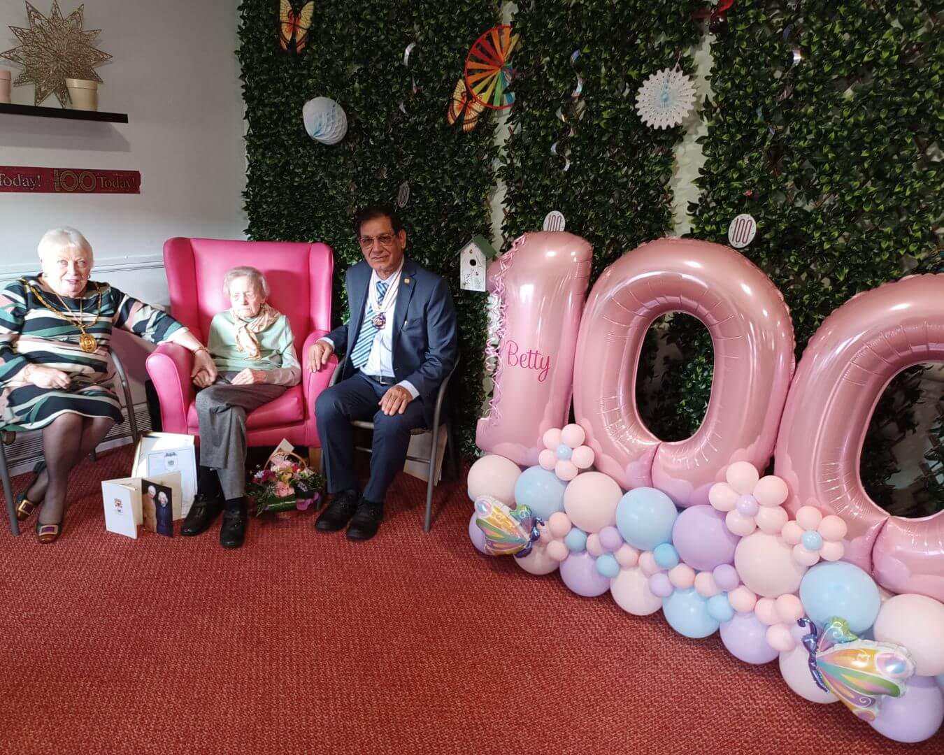 Betty Fairley celebrates her 100th birthday with the Lord Provost