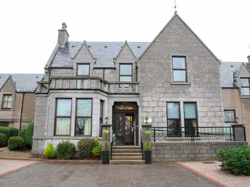 Exterior view of Cranford Care Home, a period property situated in Aberdeen.